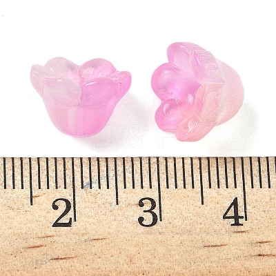 Transparent Glass Beads Caps GLAA-B028-01-1