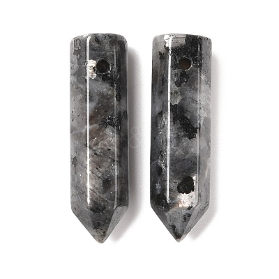 Natural Larvikite Pointed Pendants G-D460-01A-1