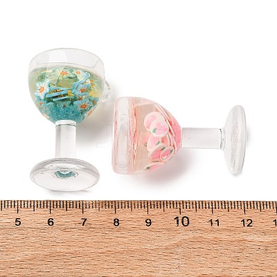 Luminous Transparent Resin Pendants RESI-K048-08-1