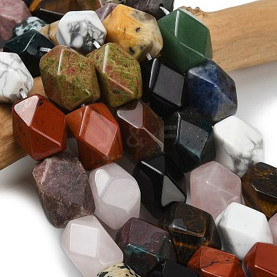 Natural Mixed Gemstone Beads Strands G-D354-A01-1