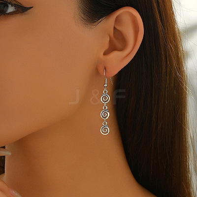 Alloy & Iron Dangle Earrings FS-WG7331A-01-1