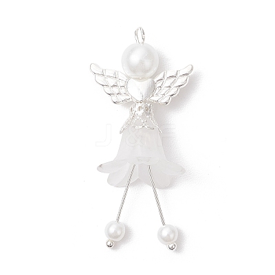 Frosted Acrylic Pendants PALLOY-JF04048-01-1