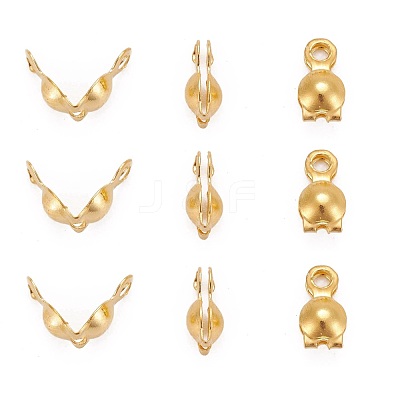 Brass Bead Tips KK-N0070-03G-1