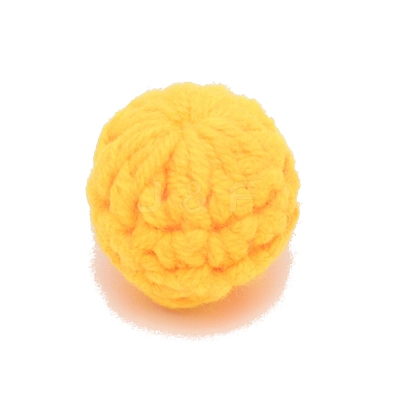 DIY Doll Craft Yarn Pom Pom Ball AJEW-WH0034-27F-1