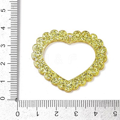 Valentine's Day Printed Opaque Acrylic Pendants FIND-D283-11L-1