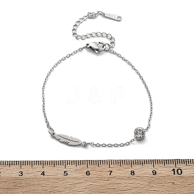 201 Stainless Steel Cable Chain Bracelets LS-BJEW-H205-01E-P-1