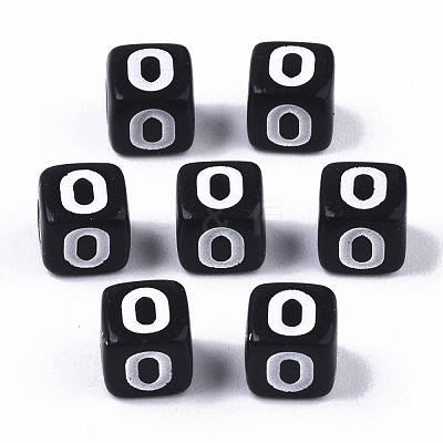 Opaque Acrylic Beads SACR-N002-01O-1