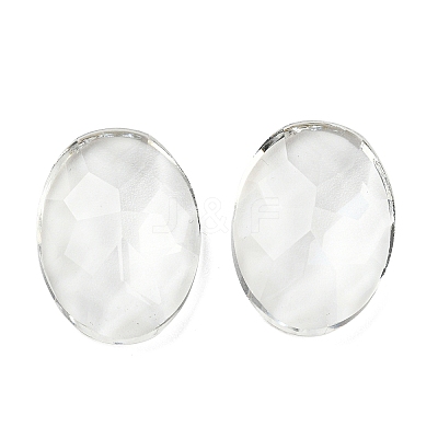 Transparent K5 Glass Cabochons GLAA-NH0001-01A-1