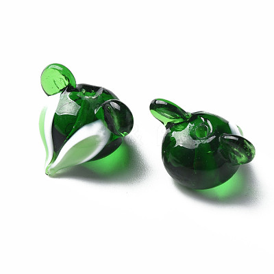 Handmade Transparent Lampwork Beads LAMP-T011-12B-1