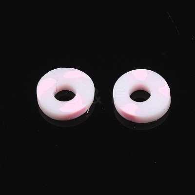 Handmade Polymer Clay Beads Strands CLAY-R089-6mm-171-1