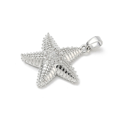 Brass Micro Pave Cubic Zirconia Pendants KK-Z134-18P-01-1