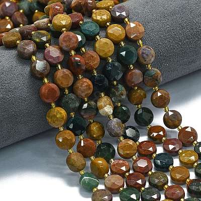 Natural Ocean Jasper Beads Strands G-C116-A93-01-1