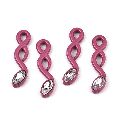Spray Painted Alloy Pendants PALLOY-S132-224-RS-1