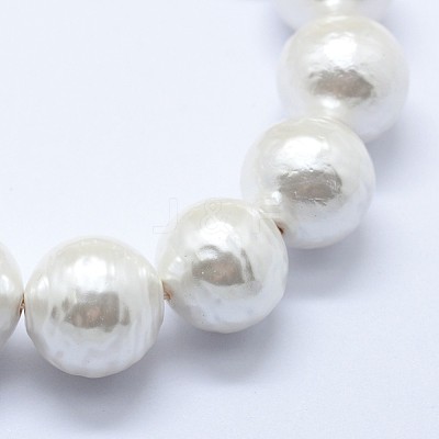 Shell Pearl Beads Strands BSHE-K053-02-10mm-1