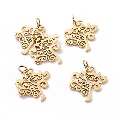 304 Stainless Steel Pendants STAS-S105-T517G-1