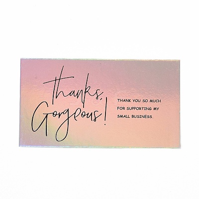 Laser Thank You Card DIY-F120-02D-1