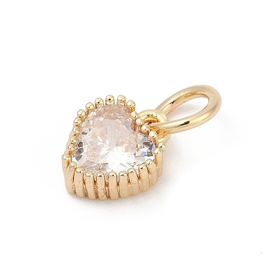 Brass Micro Pave Cubic Zirconia Pendants KK-H204-01KCG-05-1