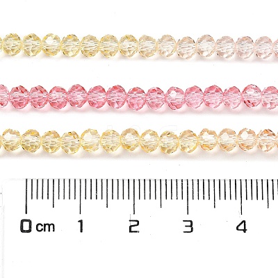 Transparent Painted Glass Beads Strands X1-DGLA-A034-T4mm-A09-1