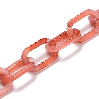 Handmade Acrylic Paperclip Chains AJEW-JB00696-1