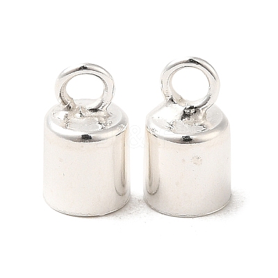 925 Sterling Silver Cord Ends STER-F032-09S-4mm-1