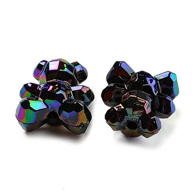 UV Plating Acrylic Faceted Beads MACR-D024-05B-1