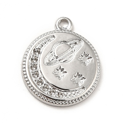 Tarnish Resistant 304 Stainless Steel Pendants Rhinestone Settings STAS-H172-03P-1