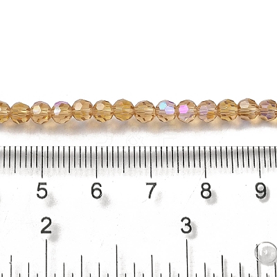 Electroplate Transparent Glass Beads Strands EGLA-A035-T4mm-L17-1
