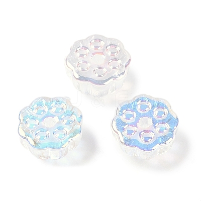 UV Plating Transprent Acrylic Beads OACR-S145-12-1
