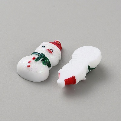 Christmas Opaque Resin Decoden Cabochons DIY-WH0430-833A-1