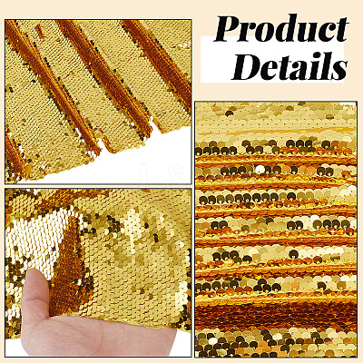 0.5 Yard PET Sequin Fabric DIY-CY0003-77C-1