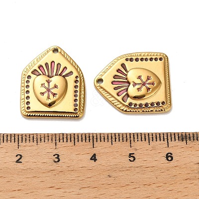 304 Stainless Steel Pendants STAS-C152-21G-01-1