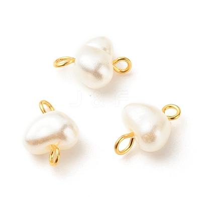 ABS Plastic Imitation Pearl Connector Charms PALLOY-JF01563-1