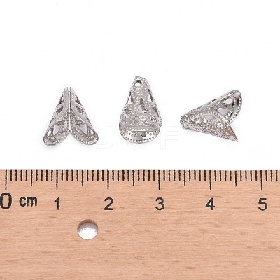 Tarnish Resistant Apetalous 316 Surgical Stainless Steel Cone Bead Caps STAS-M257-02-1