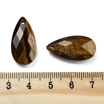 Natural Tiger Eye Pendants G-H007-08C-1