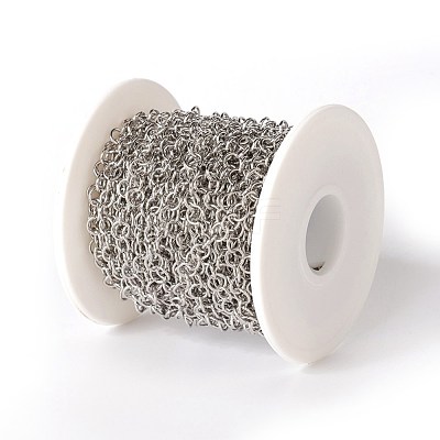Tarnish Resistant 304 Stainless Steel Rolo Chains CHS-E016-02B-P-1