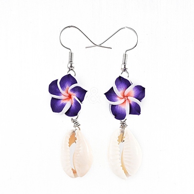 Brass Dangle Earrings EJEW-JE02961-M-1
