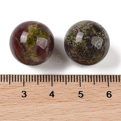 Natural Dragon Blood No Hole Sphere Beads G-K363-04D-39-1