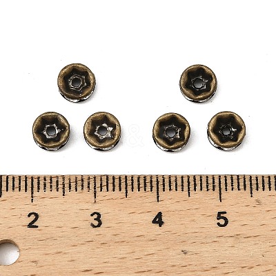Brass Rhinestone Spacer Beads RB-A014-Z6mm-01AB-NF-1