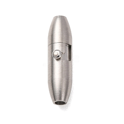 304 Stainless Steel Locking Tube Magnetic Clasps STAS-A151-02A-P-1