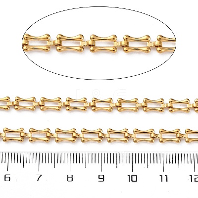 304 Stainless Steel Rectangle Link Chains STAS-P386-06B-G-1