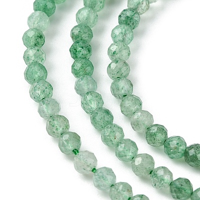 Natural Green Strawberry Quartz Beads Strands G-Z034-A02-03-1