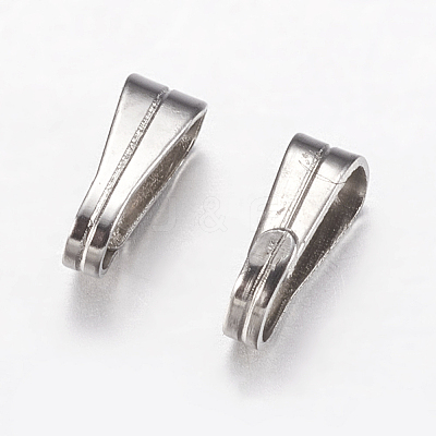 Tarnish Resistant 304 Stainless Steel Snap On Bails STAS-I097-046P-1