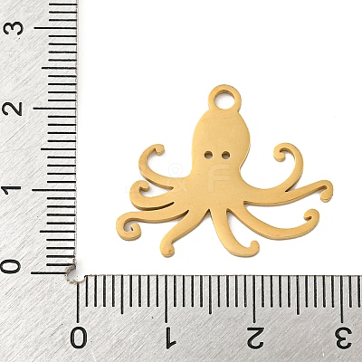 Ion Plating(IP) 304 Stainless Steel Pendants STAS-B056-10G-01-1
