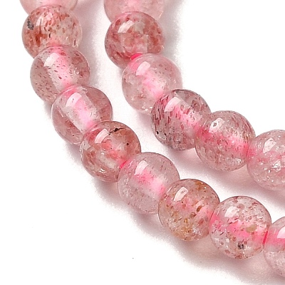 Natural Strawberry Quartz Beads Strands G-B090-A26-03-1