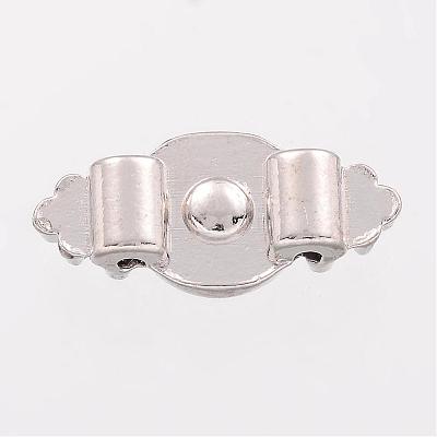 Zinc Alloy Rhinestone Bar Spacers X-ALRI-Q051-N-1