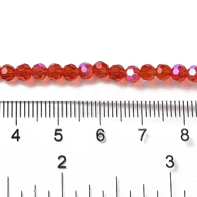 Electroplate Transparent Glass Beads Strands EGLA-A035-T4mm-L01-1