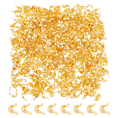 500Pcs Brass End Bead Tips KK-DC0004-07-1