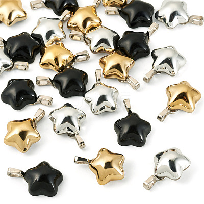 24Pcs 3 Styles Plastic Pendants PALLOY-TAC0282-1