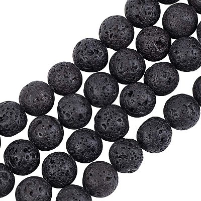 Natural Lava Rock Beads Strands X-G-OC0001-38-10mm-1