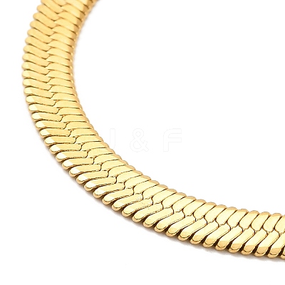 Ion Plating(IP) 304 Stainless Steel Herringbone Chain Necklace for Men Women NJEW-E076-03D-G-1
